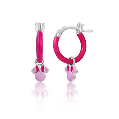 Disney - Stříbrné kruhy s přívěsky Minnie Mini ES00112SL.CS