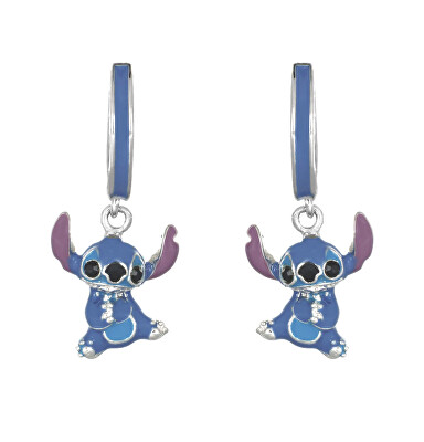 Disney - Stříbrné kruhy s přívěsky Stitch Lilo & Stitch ES00098SRHL.CS