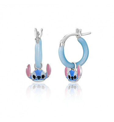 Disney - Stříbrné kruhy s přívěsky 2v1 Stitch Mini ES00100SL.CS