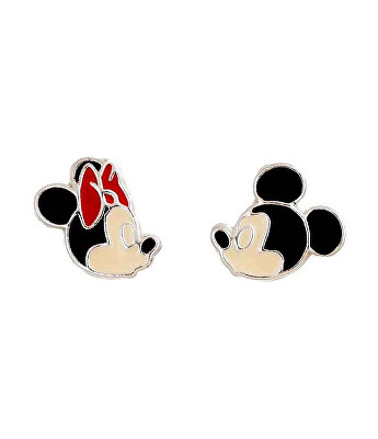Disney - Stříbrné náušnice pecky Mickey and Minnie Mouse ES00087SL.CS