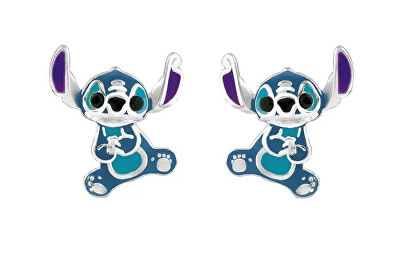 Disney - Stříbrné peckové náušnice Stitch Lilo & Stitch ES00037SRHL.CS