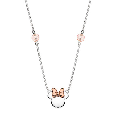 Disney - Stříbrný bicolor náhrdelník Minnie Mouse NS00014TRPL- 157.CS