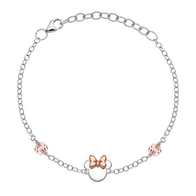 Disney - Strieborný bicolor náramok Minnie Mouse BS00035TRPL- 55.CS