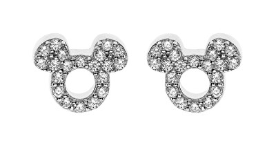 Disney - Třpytivé stříbrné náušnice Mickey Mouse ES00011RZWL.CS
