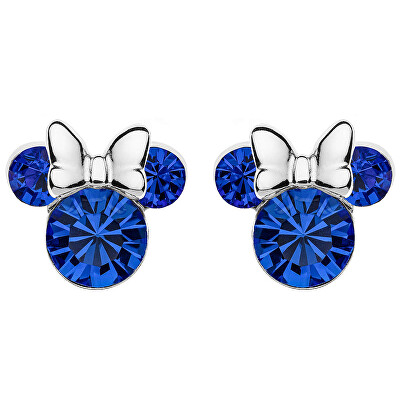 Disney - Třpytivé stříbrné náušnice pecky Minnie Mouse ES00013SSEPL.CS