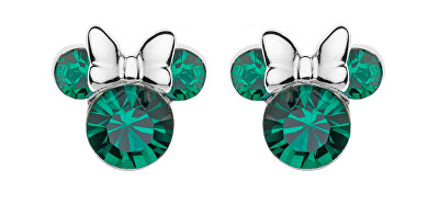 Disney - Třpytivé stříbrné náušnice pecky Minnie Mouse ES00028SMAYL.CS