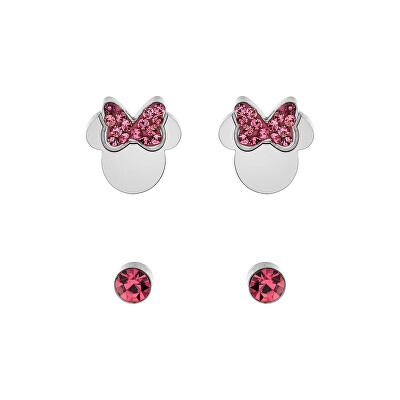 Disney - Třpytivý set dívčích náušnic Minnie Mouse S600149RPL-B.CS