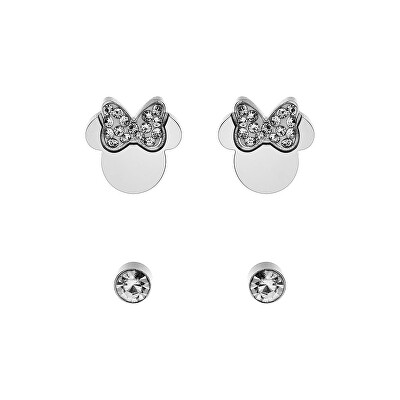 Disney - Třpytivý set dívčích náušnic Minnie Mouse S600149RWL-B.CS
