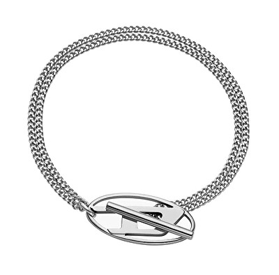Diesel - Fashion dvojitý ocelový náramek DX1535040