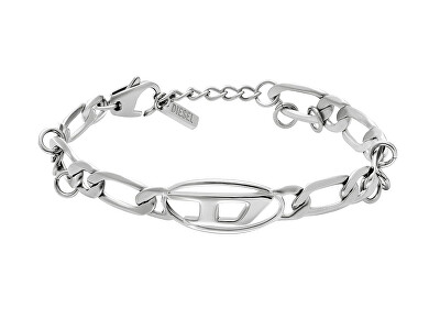 Diesel - Moderní unisex náramek D Logo DX1599040
