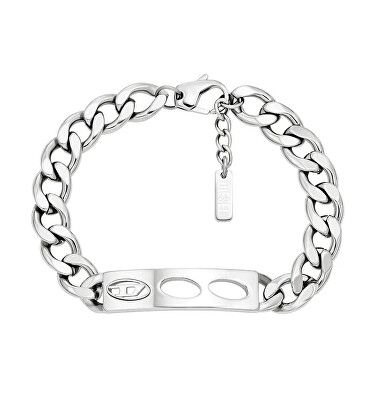 Diesel - Štýlový unisex náramok z ocele D Logo DX1663040