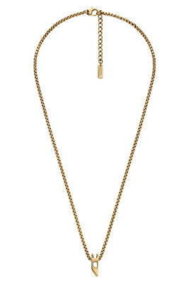 Diesel - Pozlátený unisex náhrdelník z ocele DX1670710