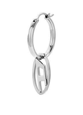 Diesel - Single kruhová náušnice 2v1 D Logo DX1601040