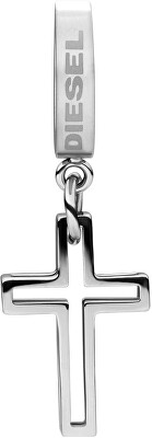 Diesel - Stylová pánská single náušnice s křížkem DX1333040