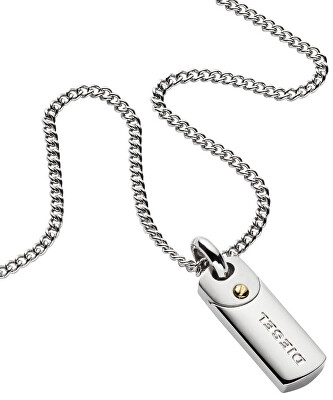 Diesel - Stylový pánský náhrdelník s přívěskem DX1116040