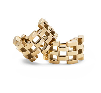 Daniel Wellington - Stylové pozlacené náušnice 5-Link DW00400990