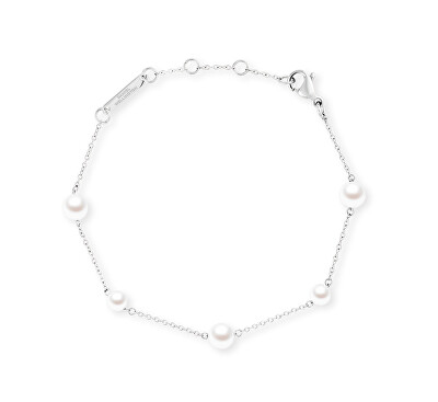 Daniel Wellington - Ocelový náramek s perlami Swarovski Pearl Step DW00402106