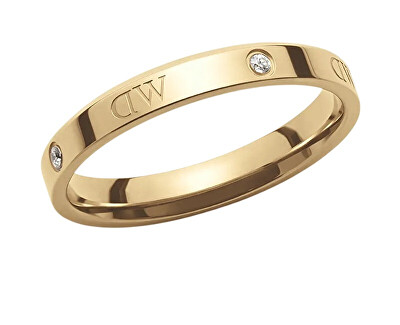 Daniel Wellington - Originální pozlacený prsten s krystaly Classic Lumine DW0040028