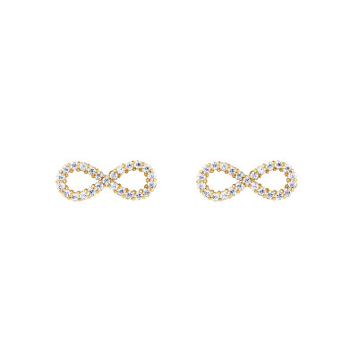 Daniel Wellington - Pozlacené náušnice Nekonečno s kubickými zirkony Mirelle DW00401614