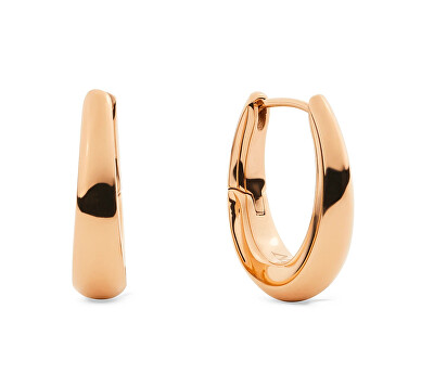 Daniel Wellington - Pozlátené oválne náušnice Flow DW00402079