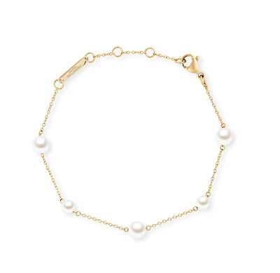 Daniel Wellington - Pozlacený náramek s perlami Swarovski Pearl Step DW00402107