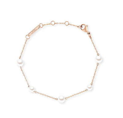 Daniel Wellington - Pozlátený náramok s perlami Swarovski Pearl Step DW00402108
