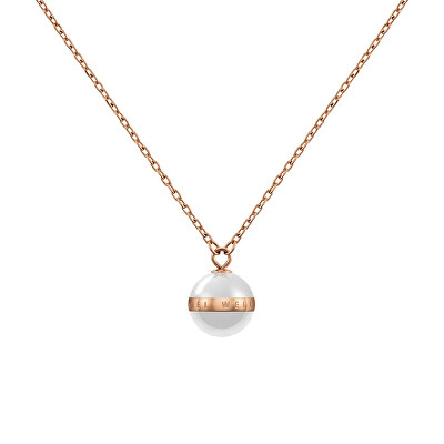 Daniel Wellington - Půvabný náhrdelník s přívěskem z bílé keramiky Aspiration DW00400157