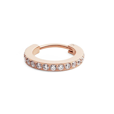 Daniel Wellington - Třpytivá bronzová single náušnice s krystaly DW00400861