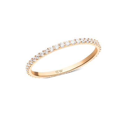 Daniel Wellington - Třpytivý bronzový prsten s kubickými zirkony Mirelle DW0040157