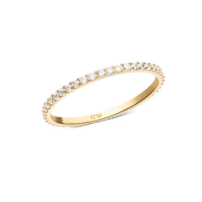 Daniel Wellington - Třpytivý pozlacený prsten s kubickými zirkony Mirelle DW0040157