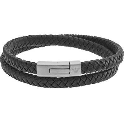 Emporio Armani - Dvojitý kožený náramek EGS2176040