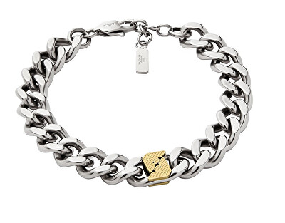 Emporio Armani - Masivní bicolor náramek pro muže EGS3186040