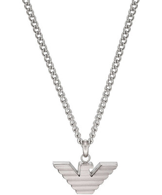 Emporio Armani - Moderní ocelový náhrdelník s logem EGS2916040