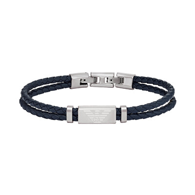 Emporio Armani - Módní kožený náramek EGS2995040