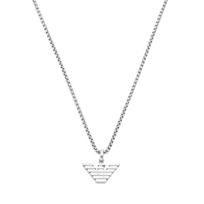 Emporio Armani - Módní ocelový náhrdelník s logem EGS3169040