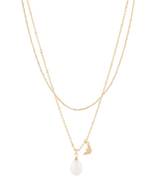 Emporio Armani - Módní pozlacený náhrdelník EGS3273710