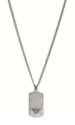 Emporio Armani - Ocelový náhrdelník pro muže Eagle Logo EGS3125040