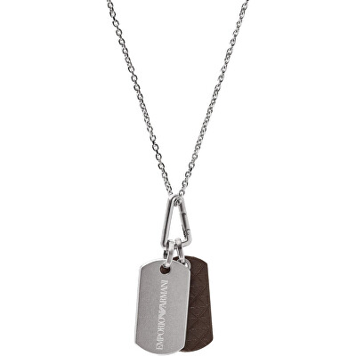 Emporio Armani - Pánský ocelový náhrdelník s přívěsky Eagle Logo EGS3133040