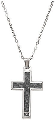 Emporio Armani - Pánský ocelový náhrdelník Kříž EGS1705040