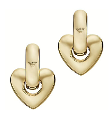 Emporio Armani - Pozlacené náušnice 2v1 se srdíčky EGS3266710