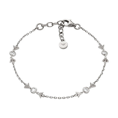 Emporio Armani - Půvabný stříbrný náramek pro ženy se zirkony EG3616040