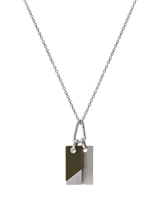 Emporio Armani - Slušivý ocelový náhrdelník pro muže EGS3179040