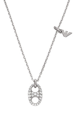 Emporio Armani - Slušivý stříbrný náhrdelník pro ženy EG3630040