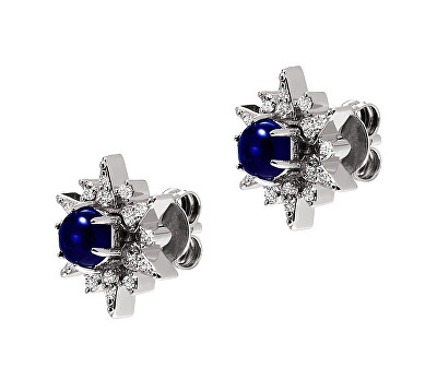 Emporio Armani - Stříbrné náušnice s kubickými zirkony Hvězda EG3603040