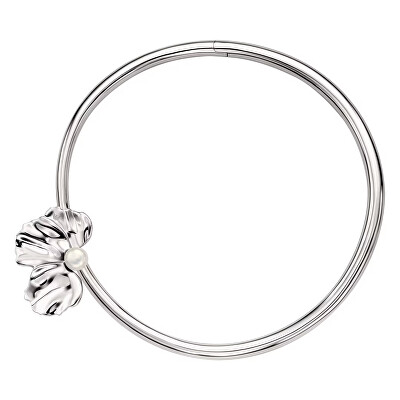 Emporio Armani - Výrazný pevný náhrdelník s perlou EGS3343040