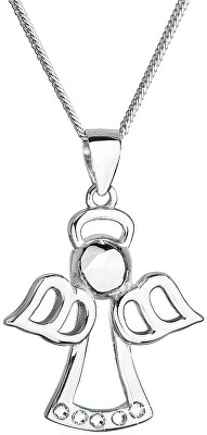 Evolution Group - Pavona - Krásný stříbrný náhrdelník Andělíček s krystaly Swarovski 32076.1 (řetízek, přívěsek)