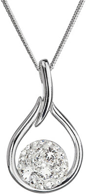 Evolution Group - Pavona - Nadčasový stříbrný náhrdelník s krystaly Swarovski 32075.1 (řetízek, přívěsek)