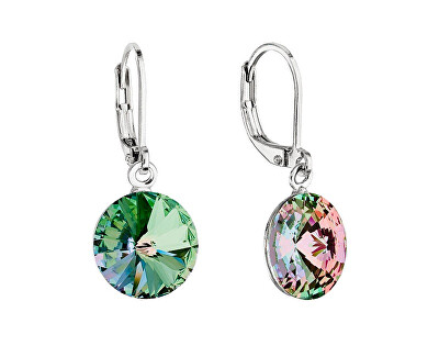 Evolution Group - Pavona - Oslnivé visací náušnice s krystaly Swarovski 51078.3 vitrail