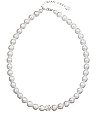 Evolution Group - Pavona - Perlový náhrdelník s korálkem s krystaly Swarovski 32011.1
