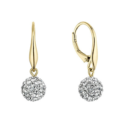 Evolution Group - Pavona - Pozlacené náušnice Kuličky s krystaly Swarovski 31326.1